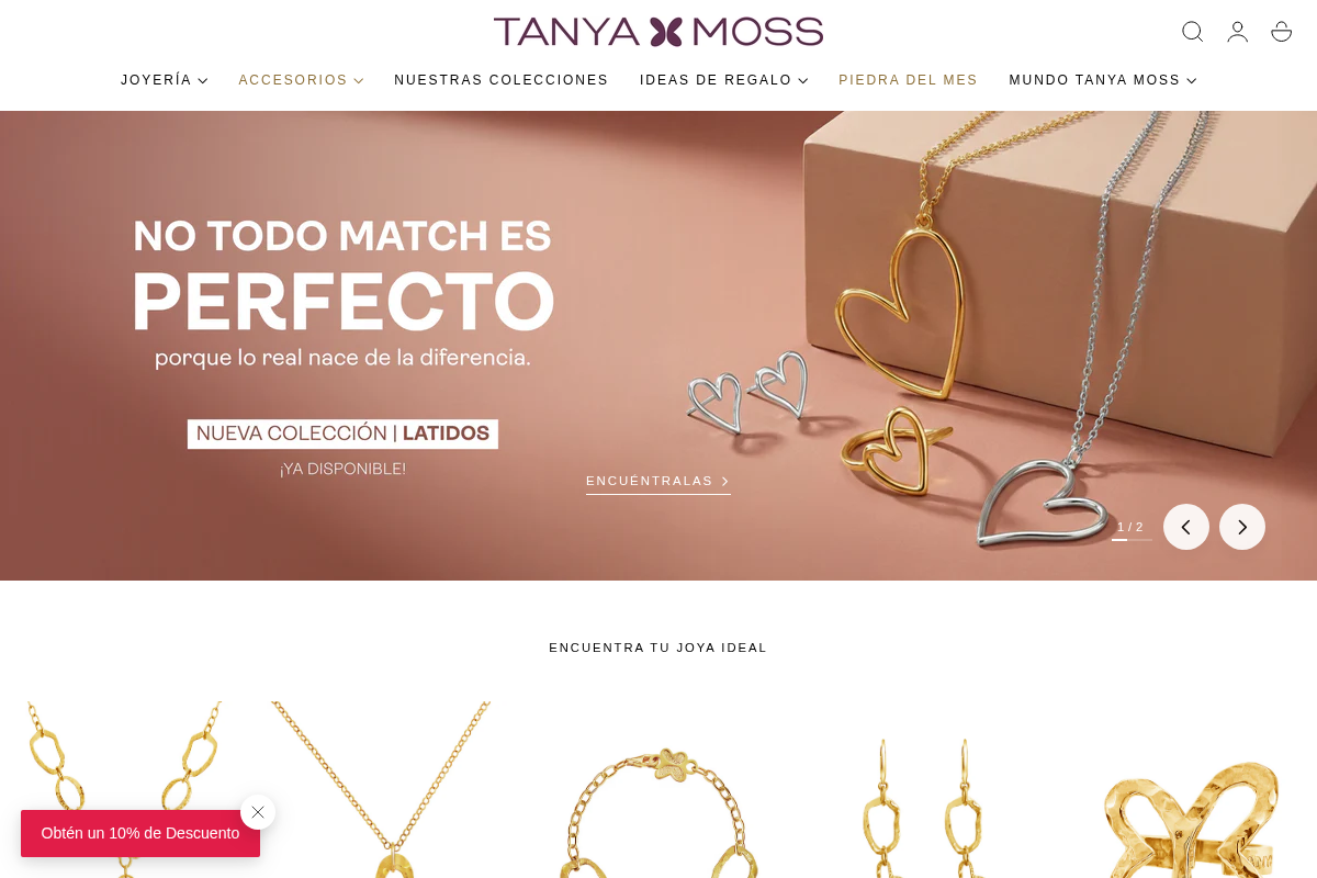 Tanya Moss homepage screenshot