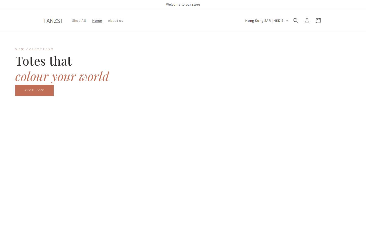 tanzsi.com homepage screenshot