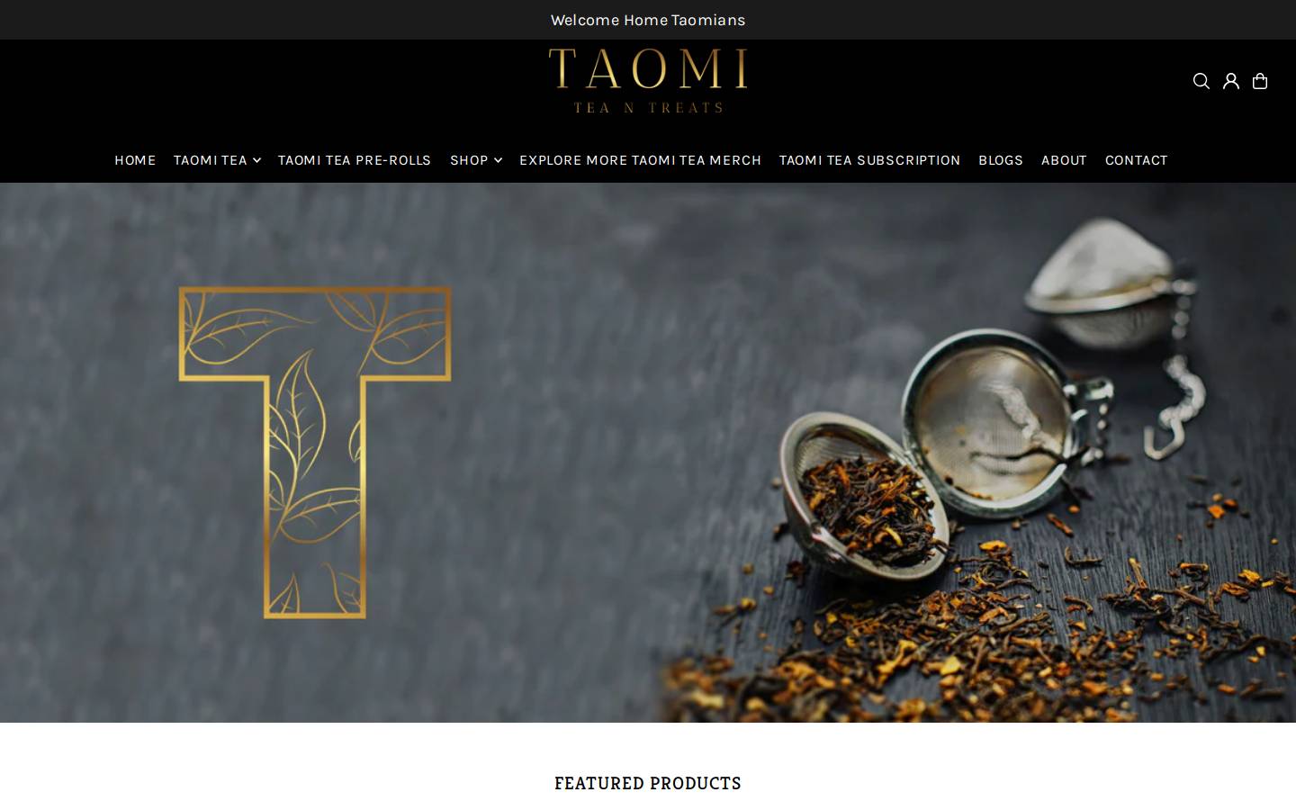 taomiteantreats.com homepage screenshot