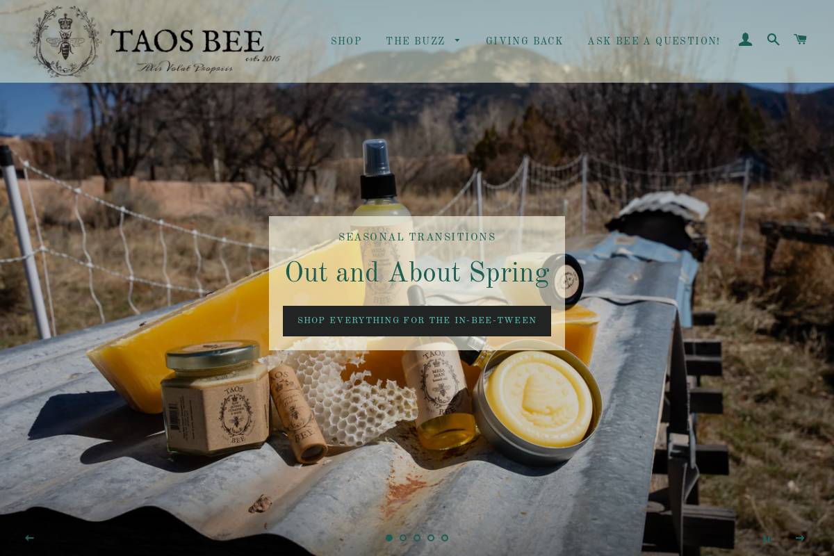 taosbee.com homepage screenshot