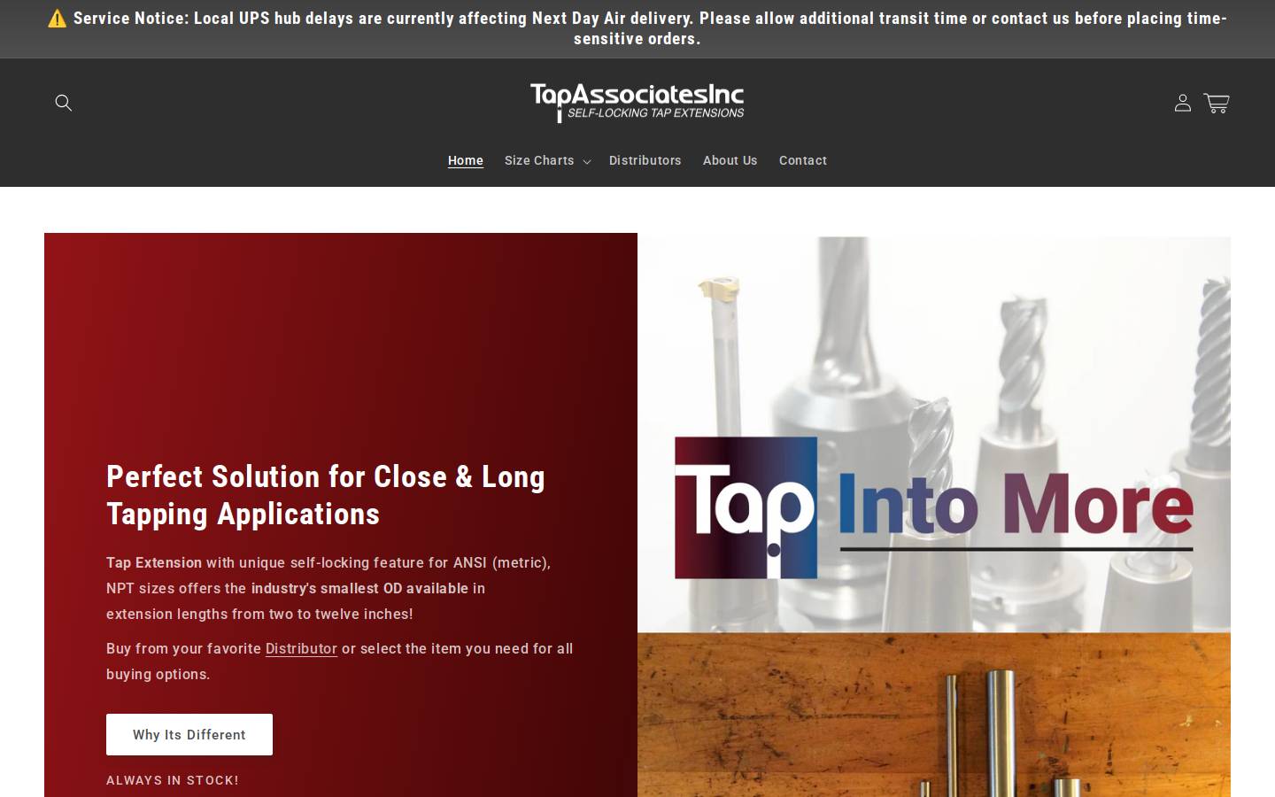 tapassociatesinc.com homepage screenshot