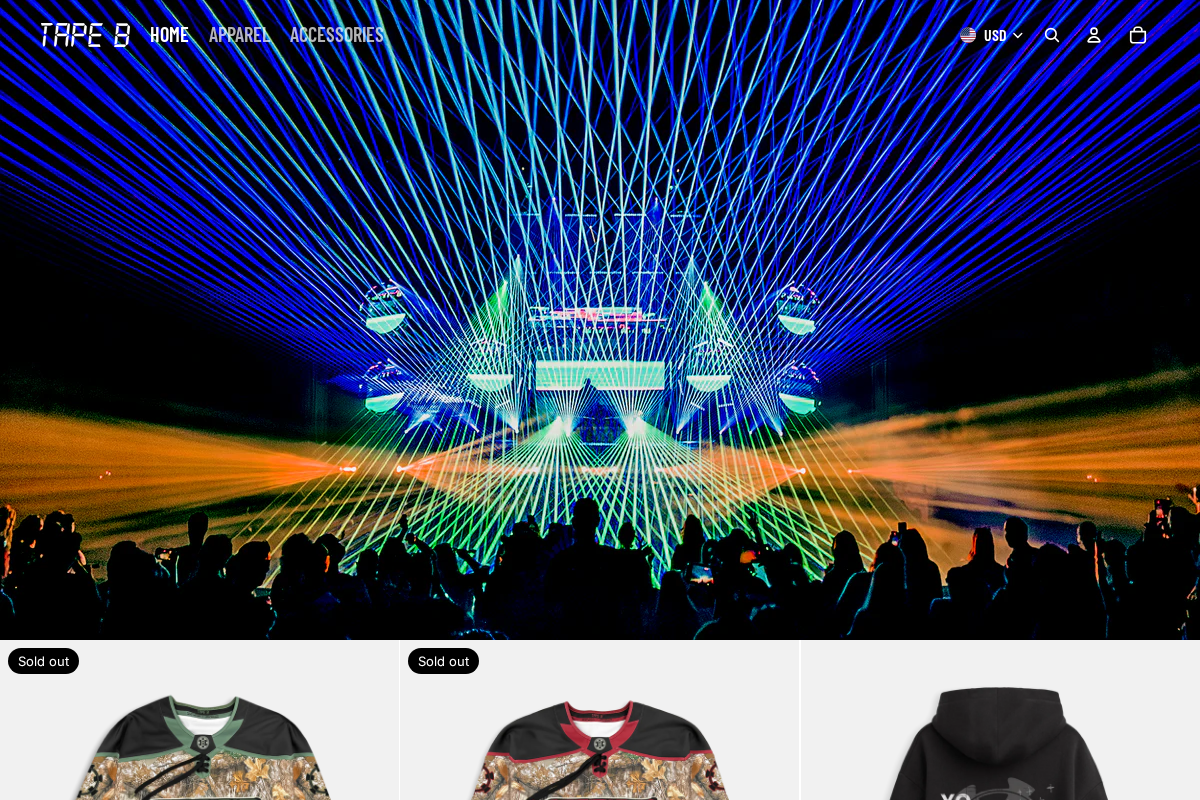 tapebbeats.com homepage screenshot