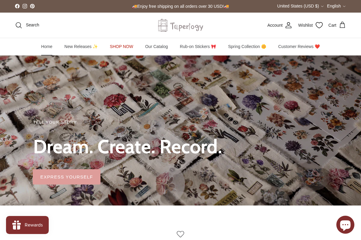 taperlogy.com homepage screenshot