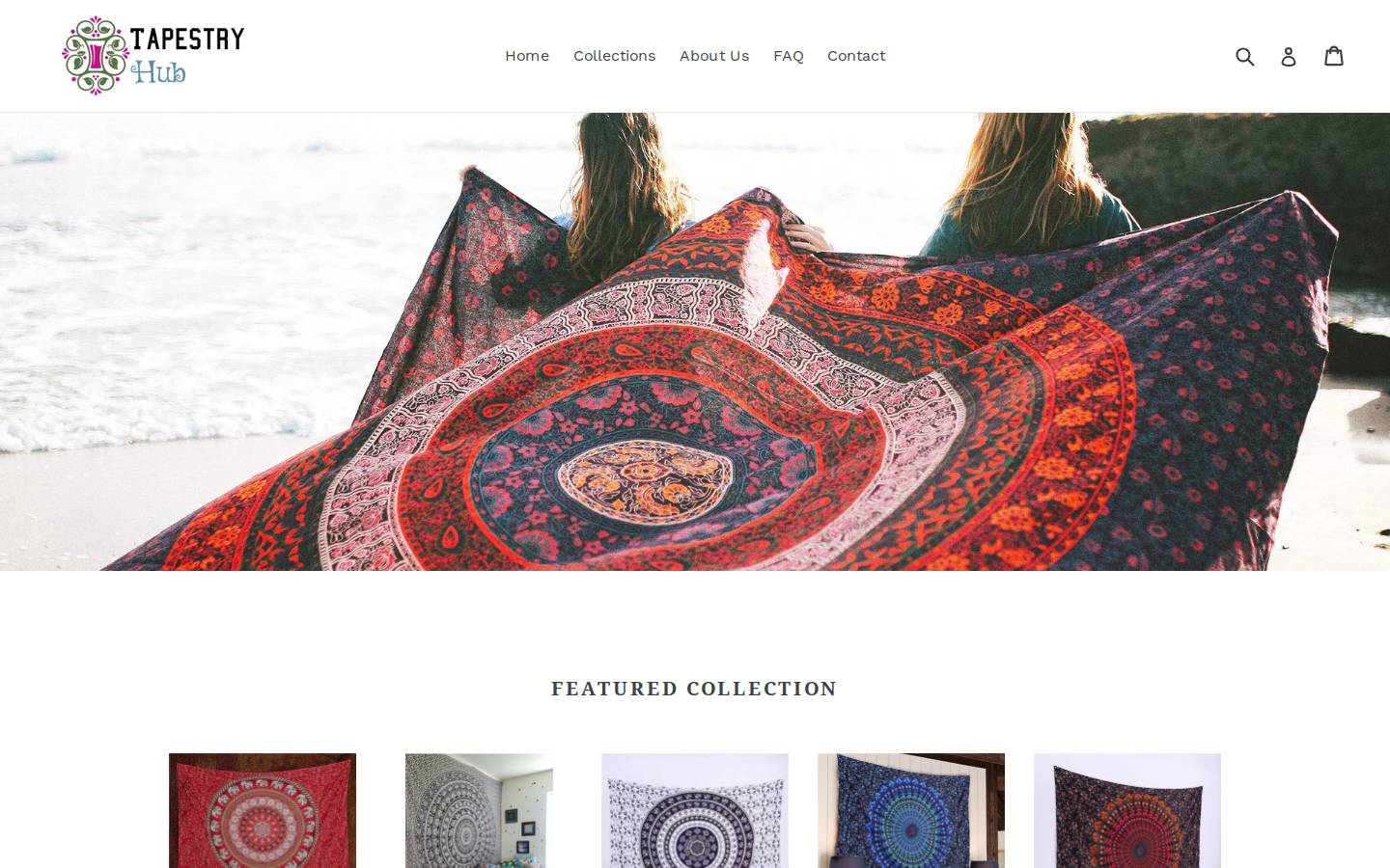 tapestryhub.com homepage screenshot