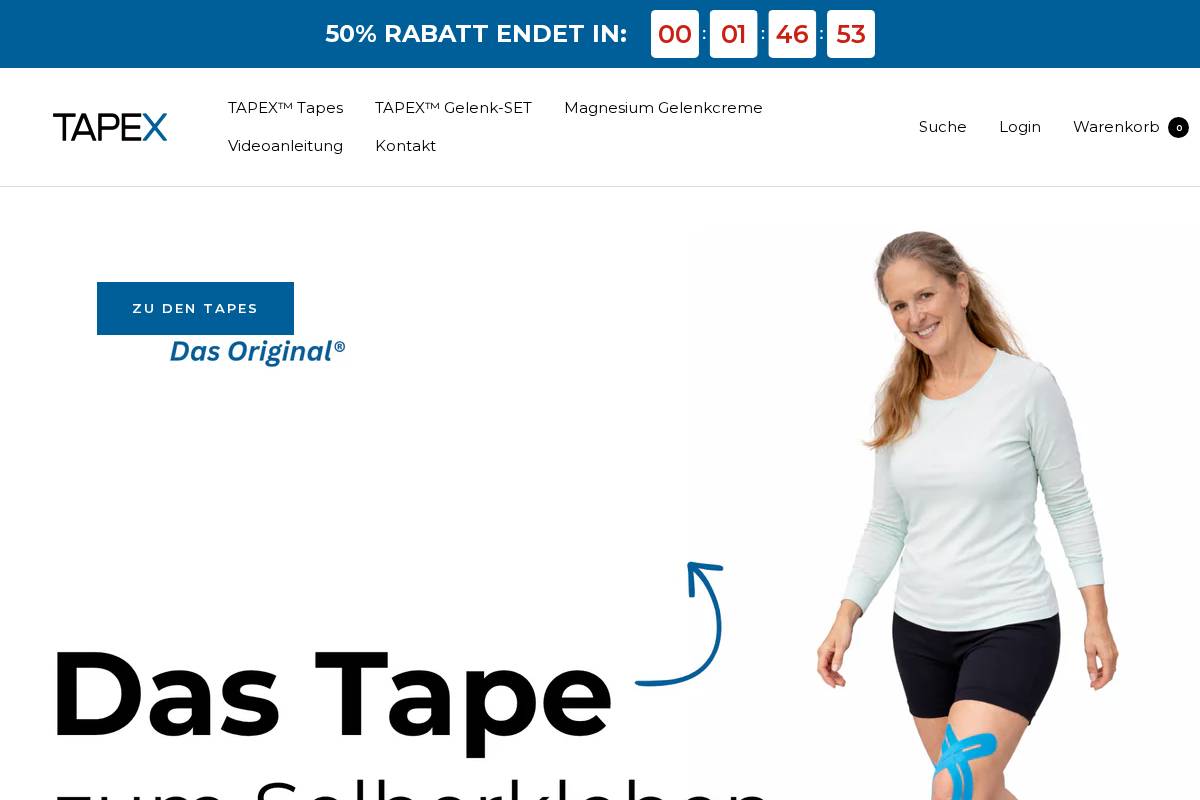 TAPEX homepage screenshot