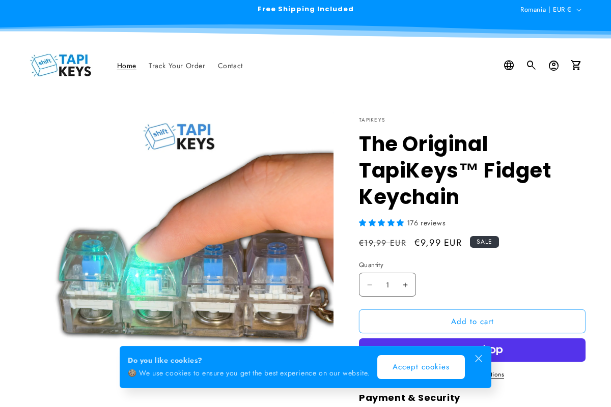 Tapikeys homepage screenshot