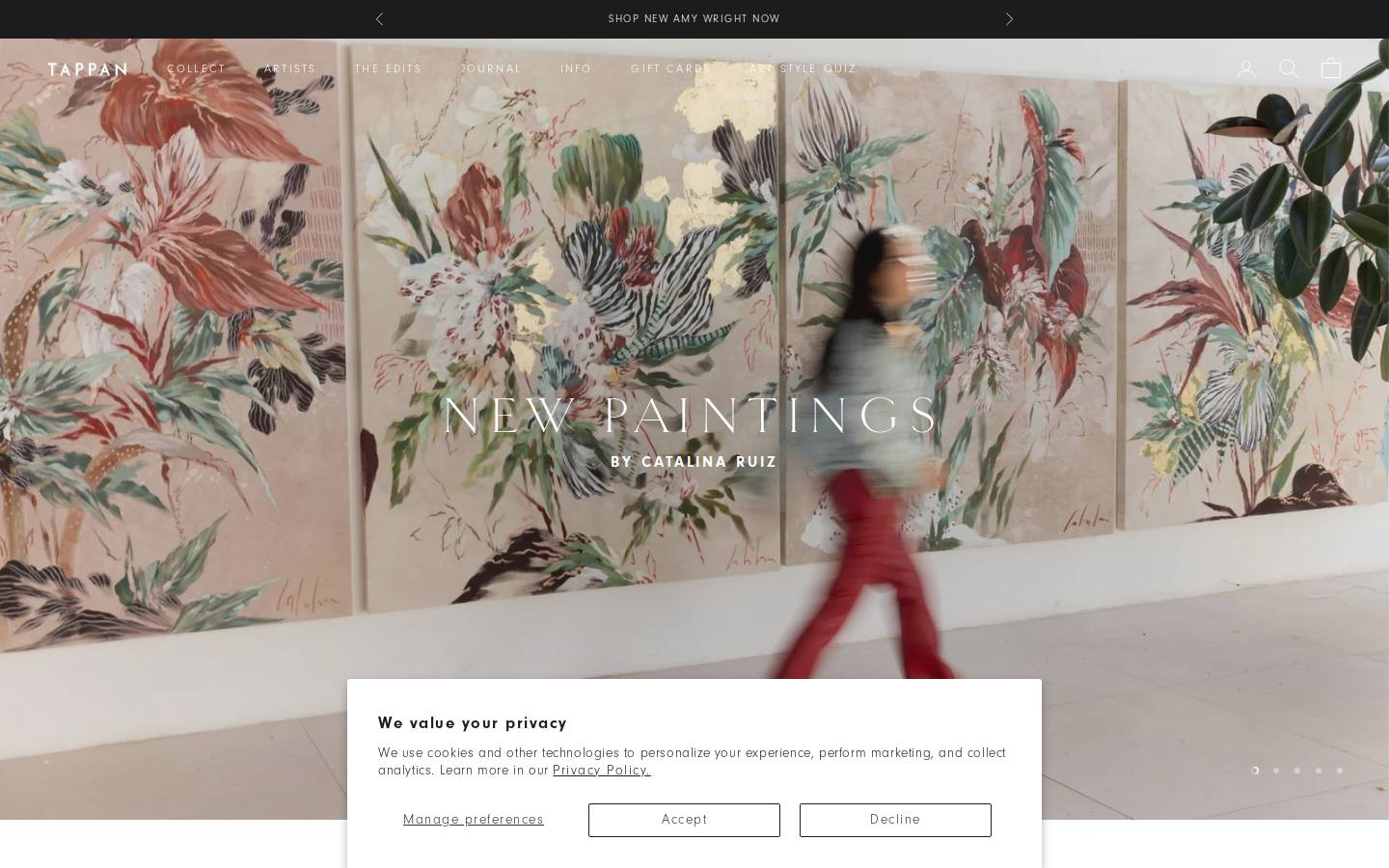 Tappancollective homepage screenshot