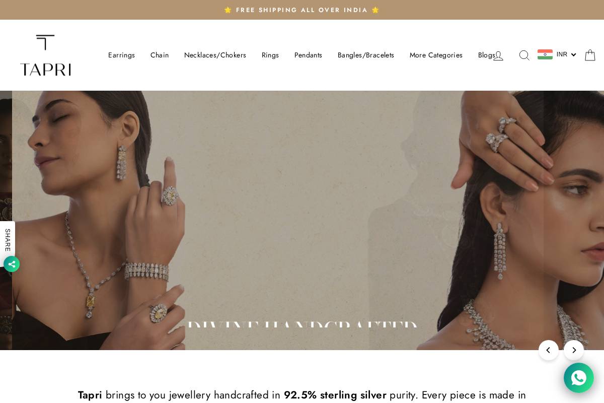 tapriindia.com homepage screenshot