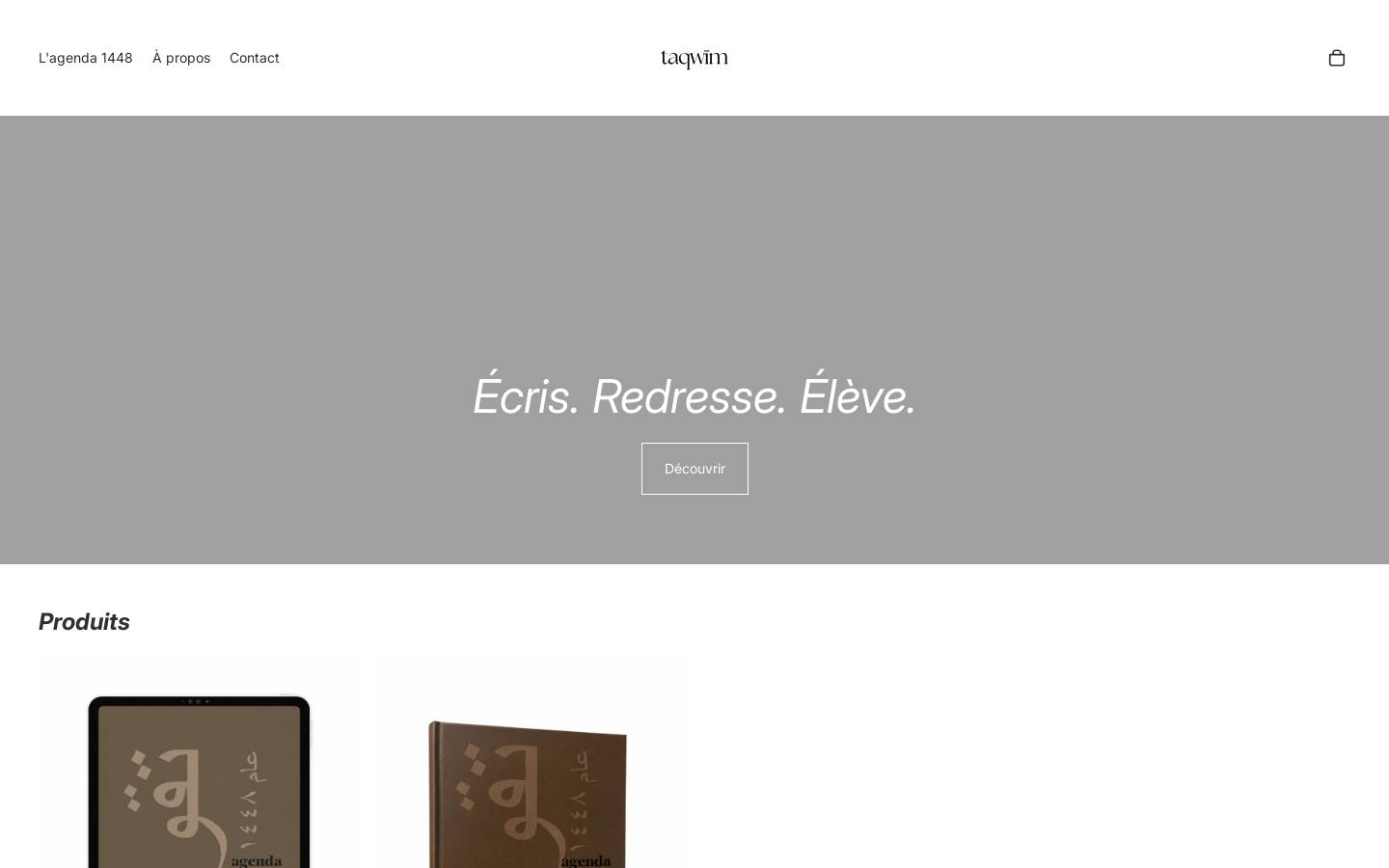 taqwim.fr homepage screenshot