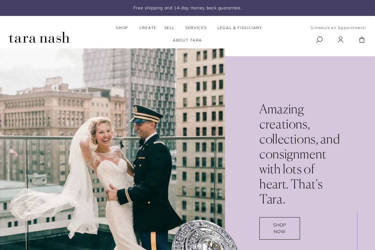 taranash.com homepage screenshot