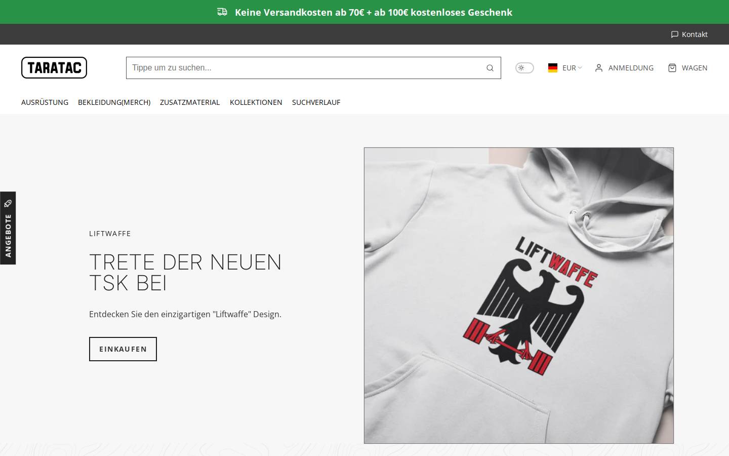 taratac.de homepage screenshot