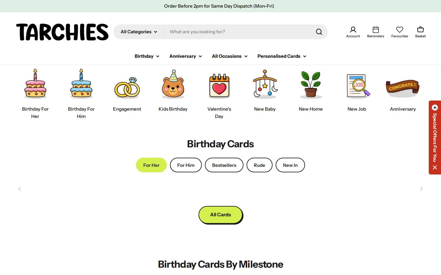 tarchies.com homepage screenshot