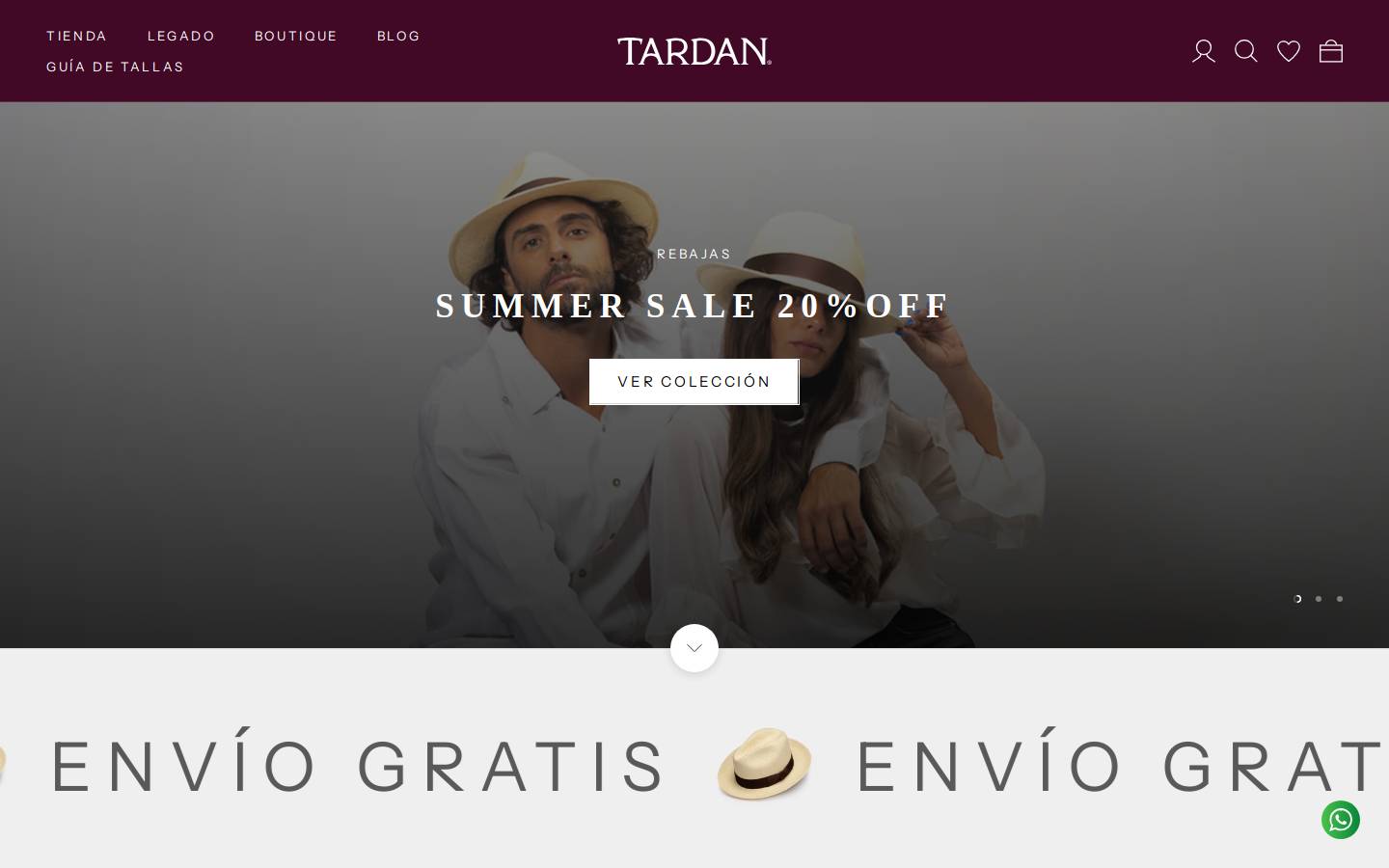 tardan.com.mx homepage screenshot