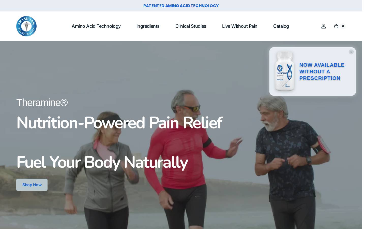 targetedpain.com homepage screenshot