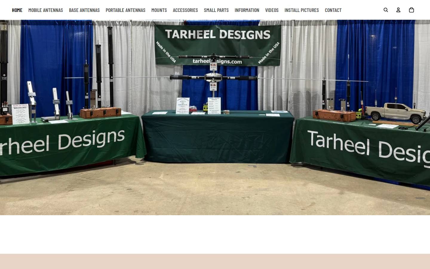 tarheeldesigns.com homepage screenshot