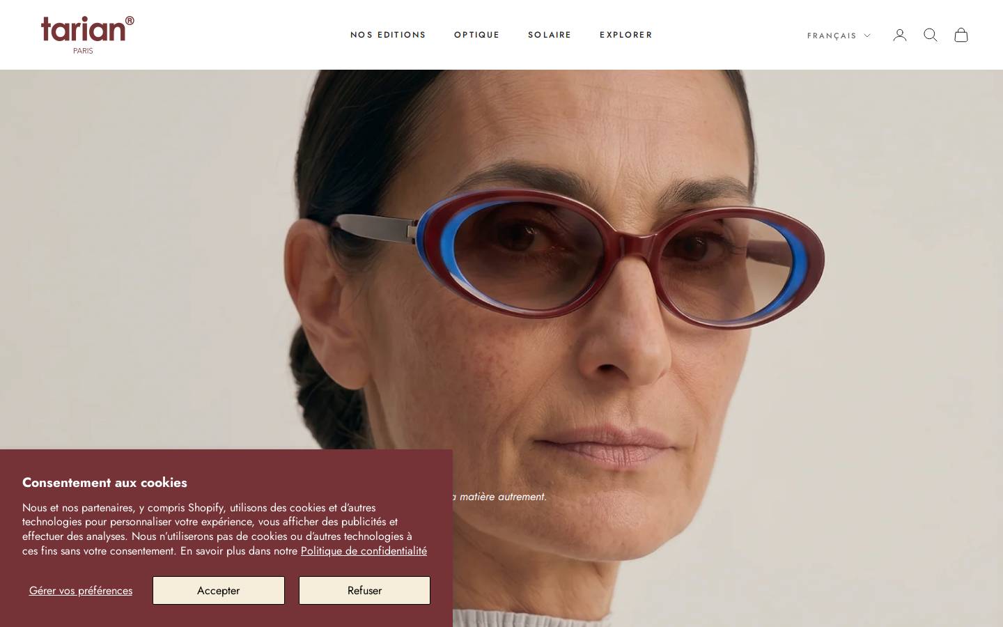 tarian.paris homepage screenshot