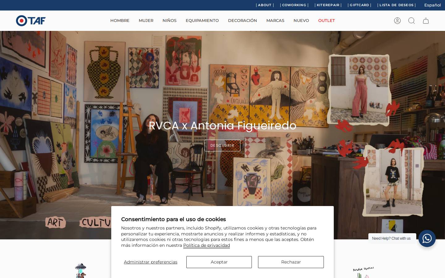 Tarifa Air Force homepage screenshot