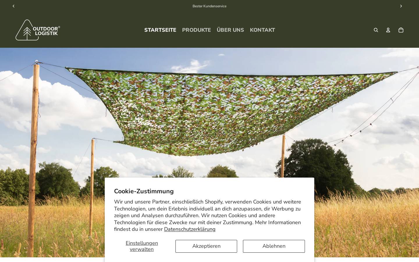 Tarnnetz homepage screenshot