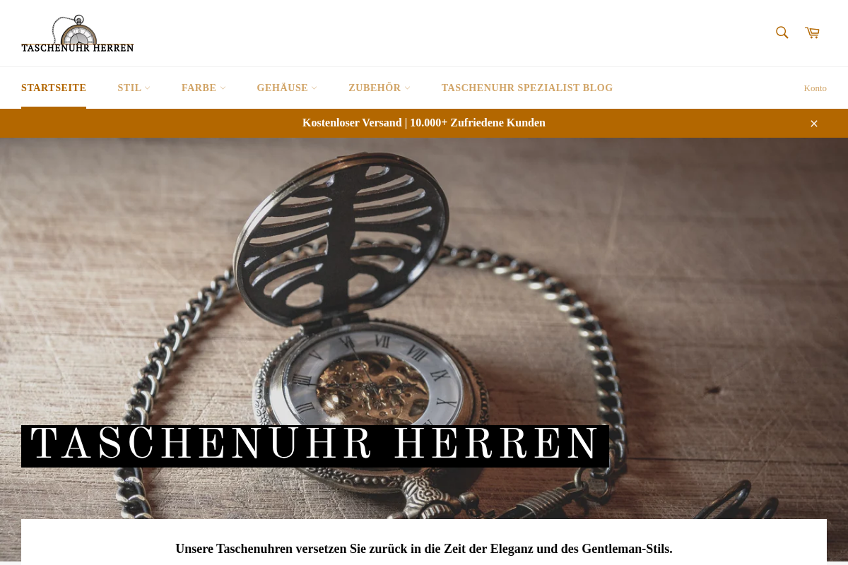 taschenuhr-herren.de homepage screenshot