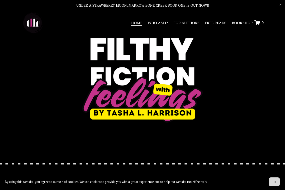 tashalharrisonbooks.com homepage screenshot