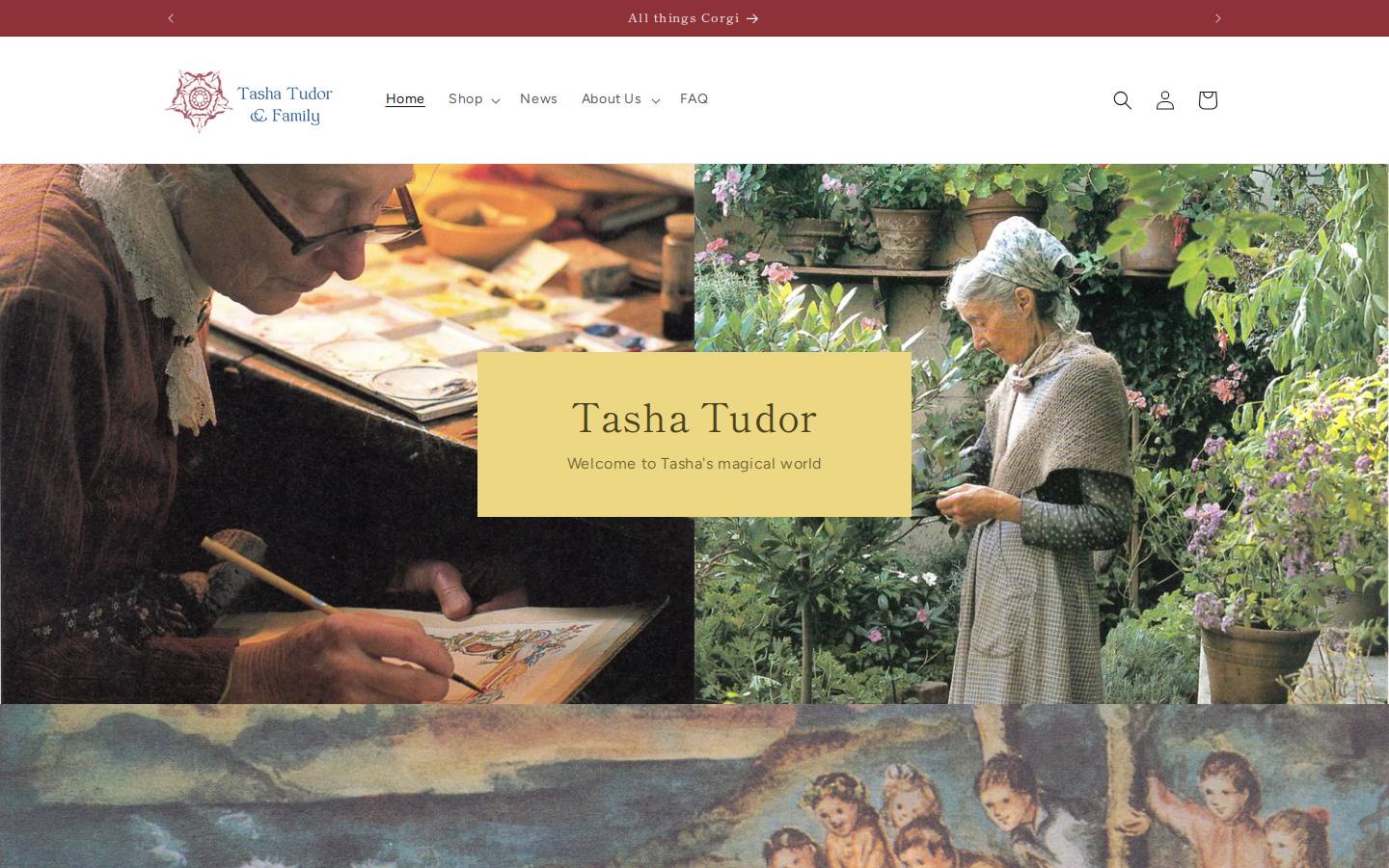 tashatudorandfamily.com homepage screenshot