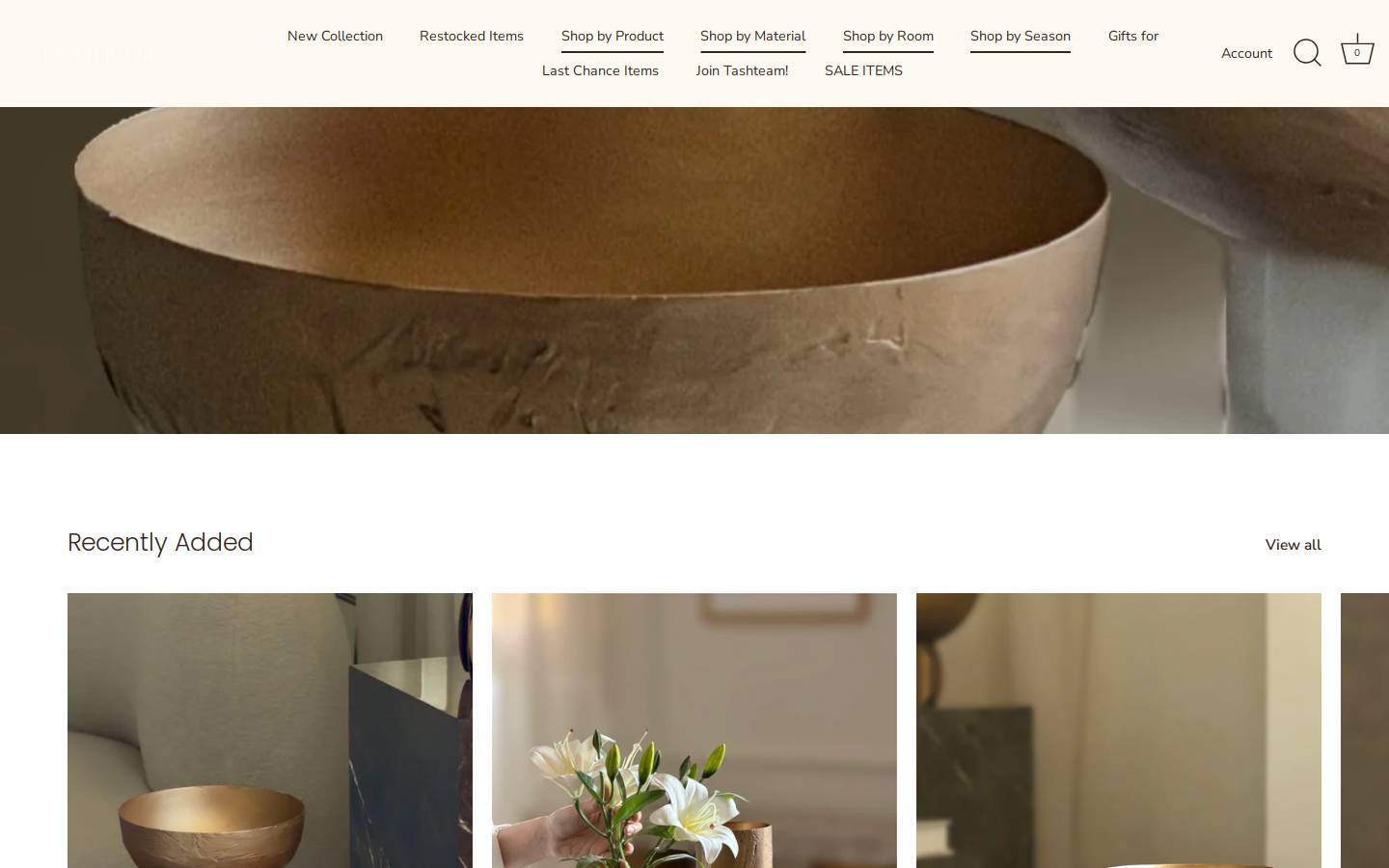 tashhomeeg.com homepage screenshot