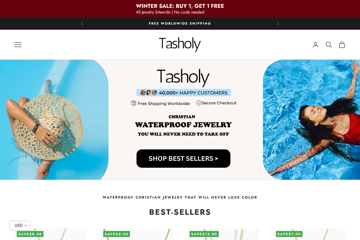 tasholy.com homepage screenshot