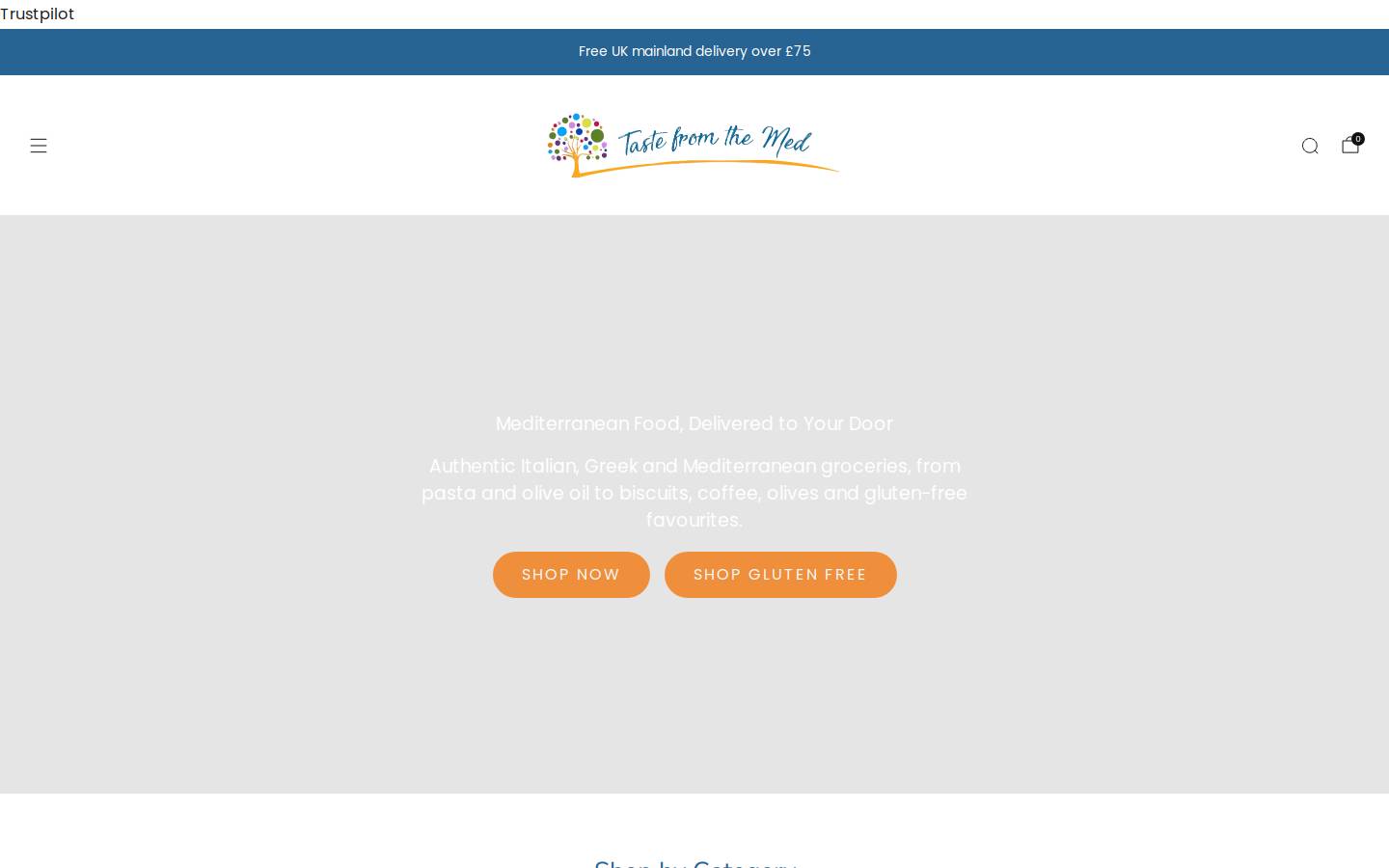 Taste from the Med homepage screenshot