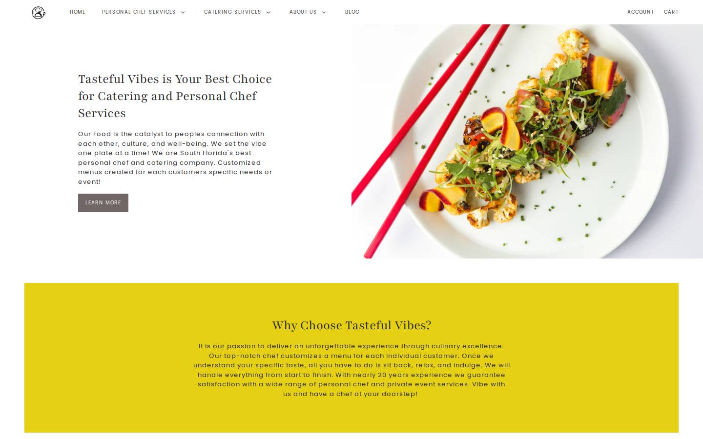 tastefulvibes.com homepage screenshot