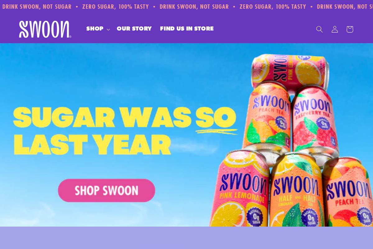 tasteswoon.com homepage screenshot