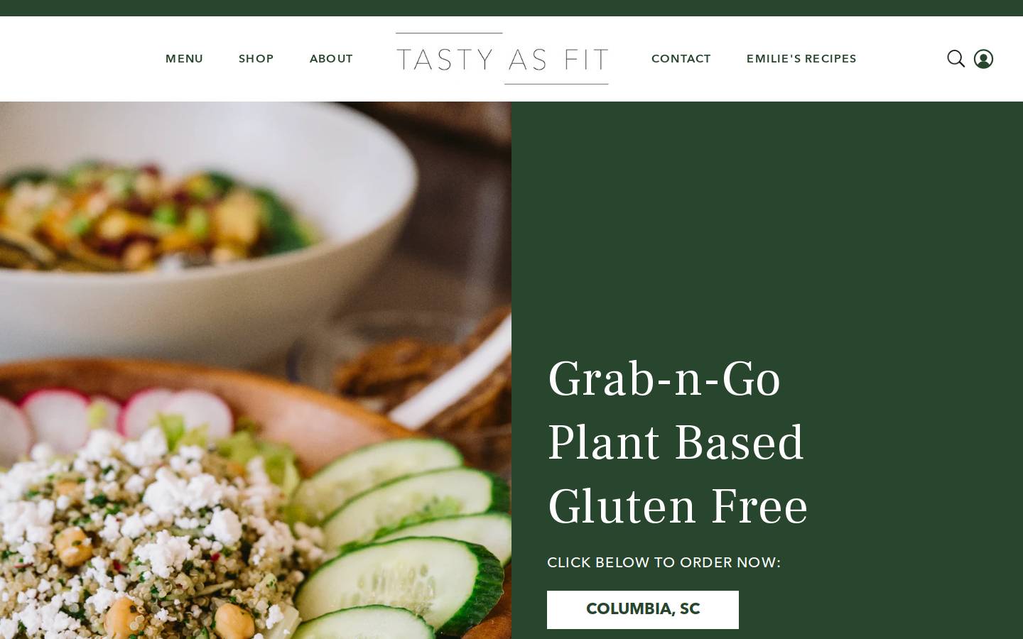 tastyasfit.com homepage screenshot