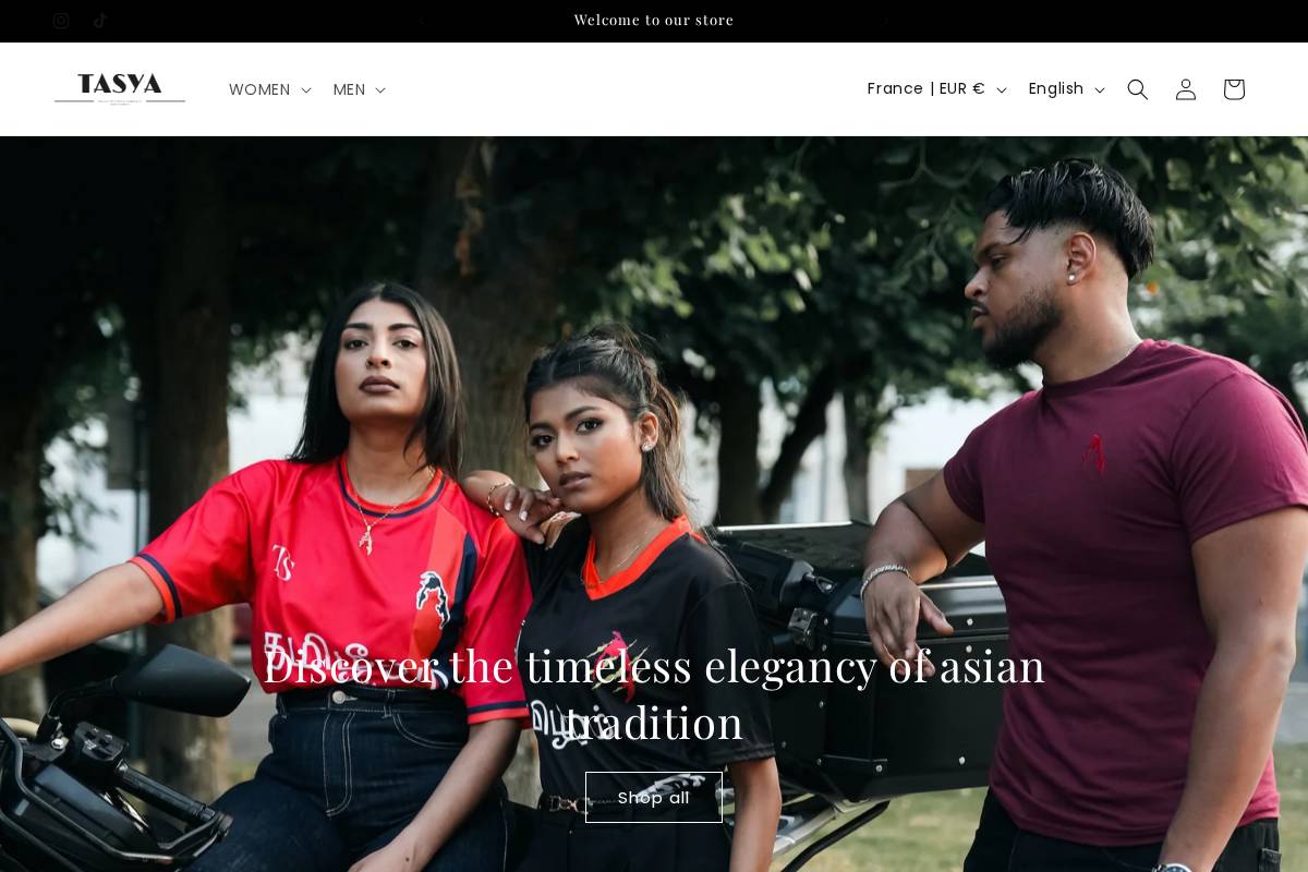 tasya.fr homepage screenshot