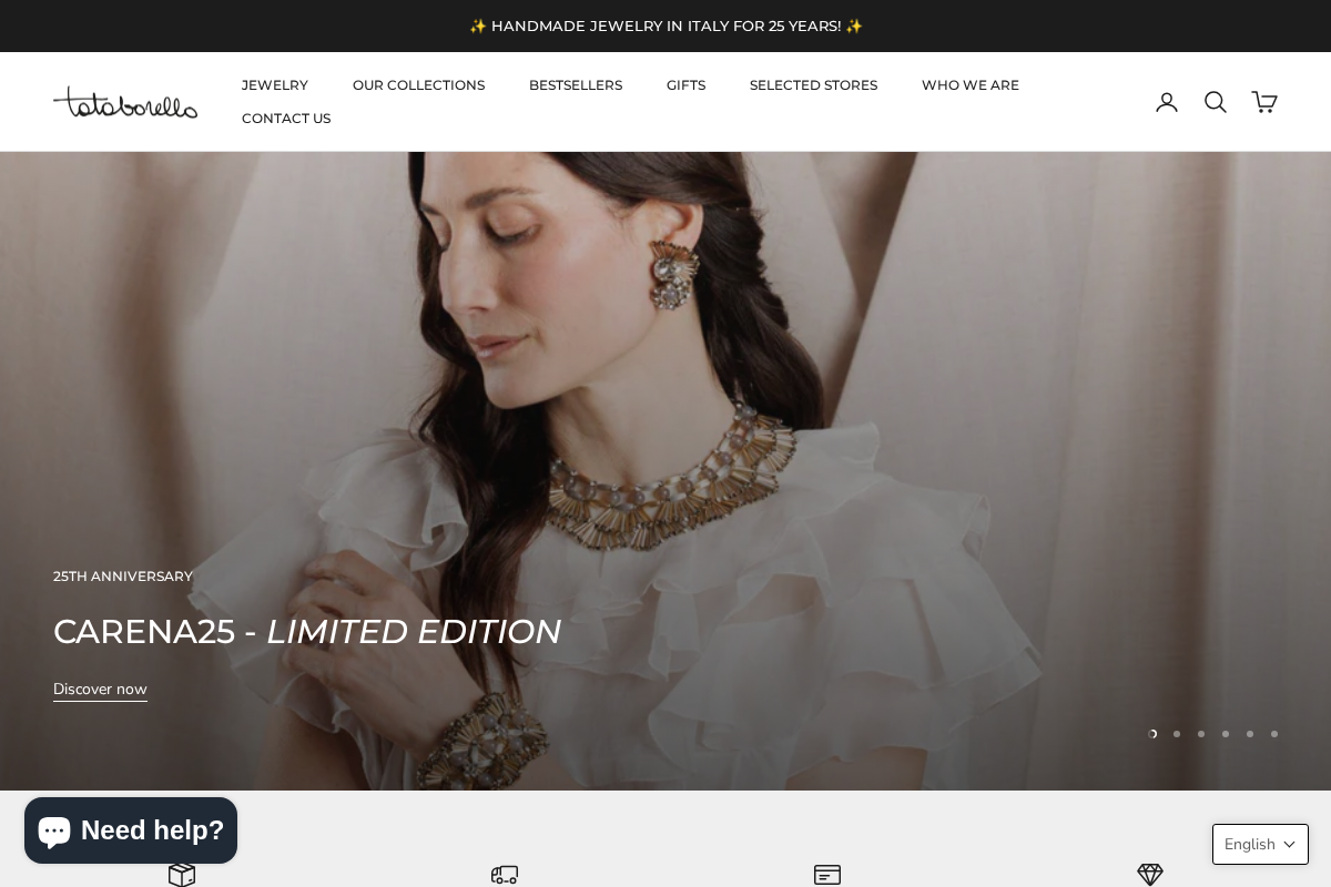 Tataborello homepage screenshot