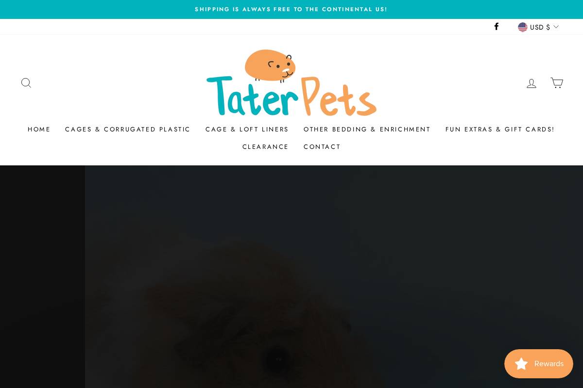 taterpets.com homepage screenshot