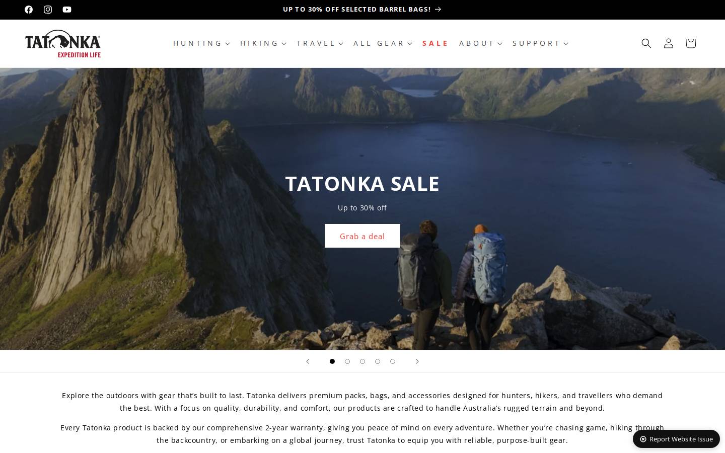 Tatonka GmbH homepage screenshot