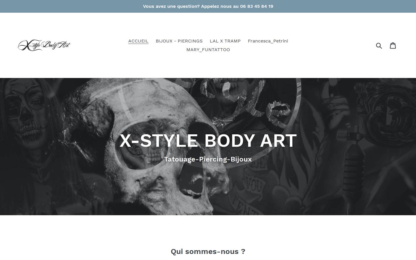 tatouagecaen.fr homepage screenshot