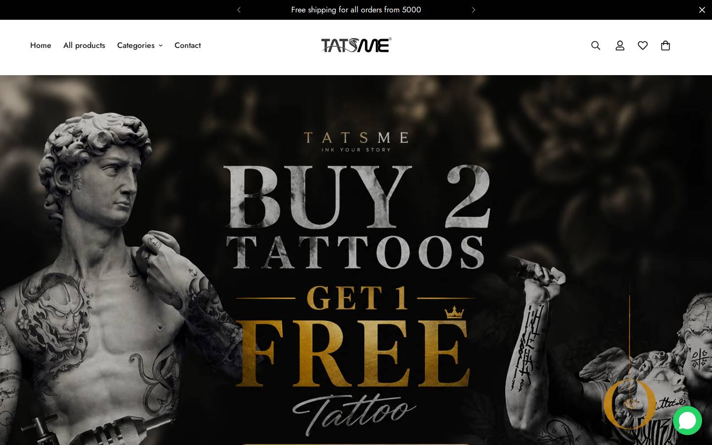 tatsme.com homepage screenshot
