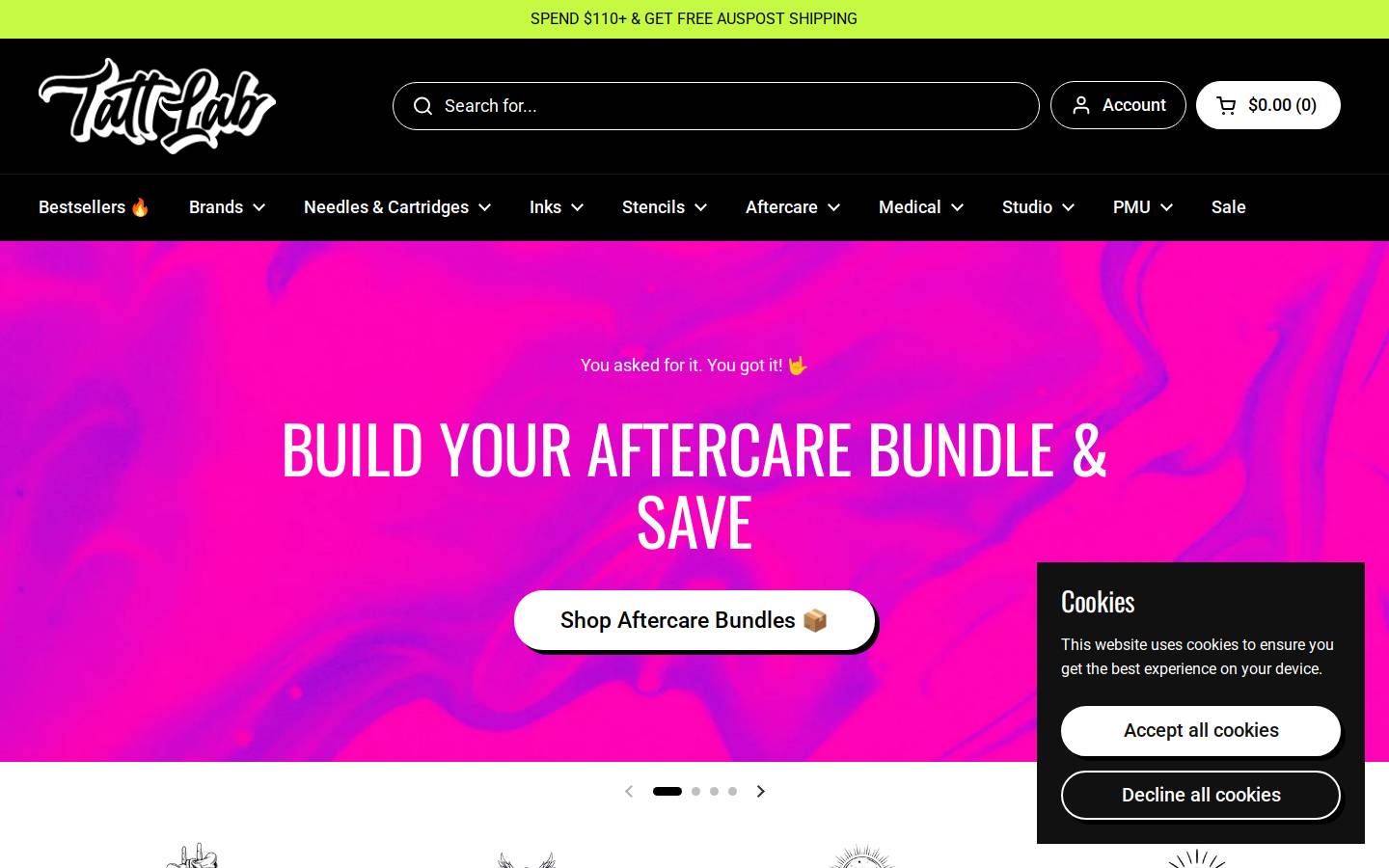 tattlab.com.au homepage screenshot