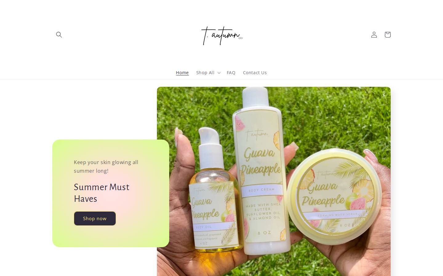 tautumnco.com homepage screenshot