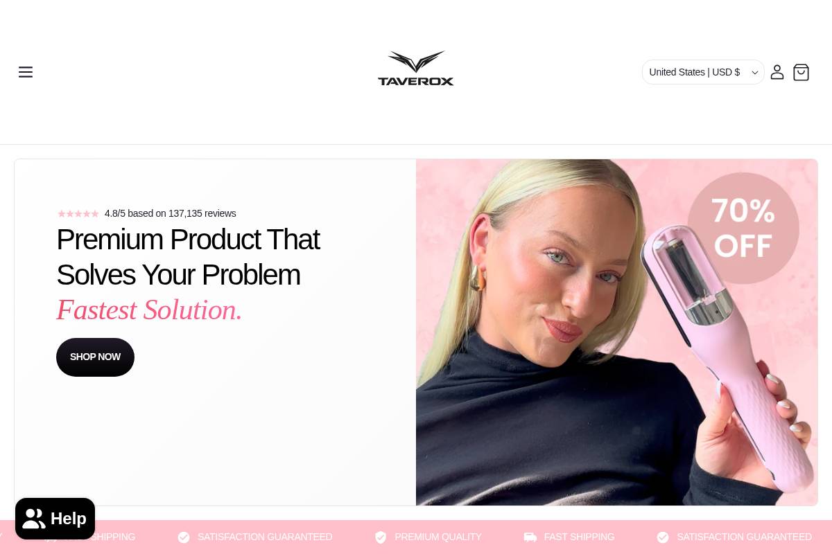taverox.com homepage screenshot