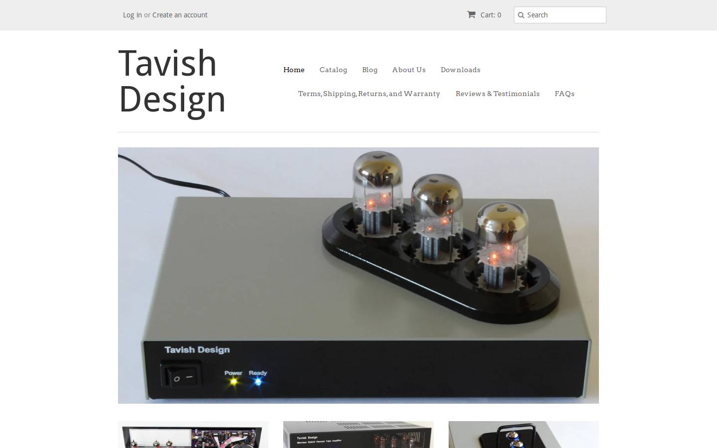 tavishdesigns.com homepage screenshot