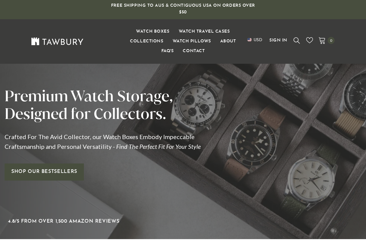 TAWBURY homepage screenshot