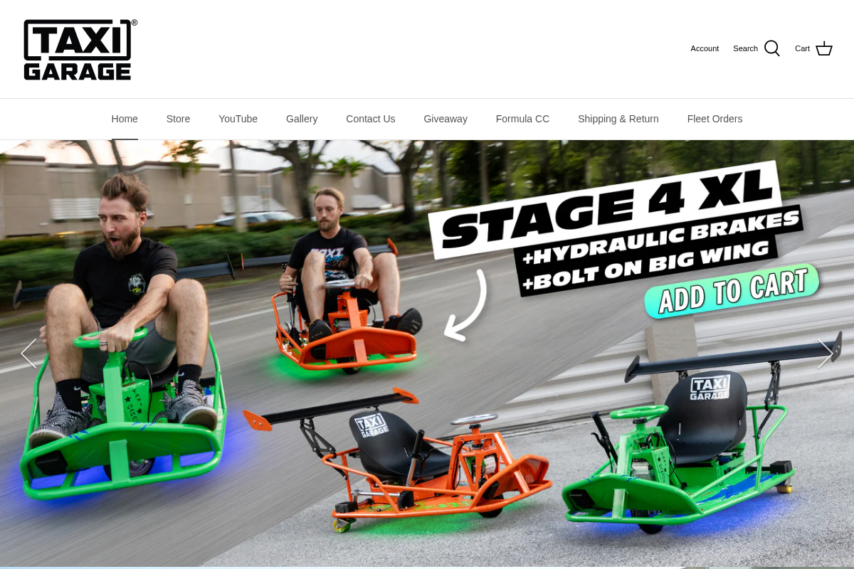 taxi-garage.com homepage screenshot