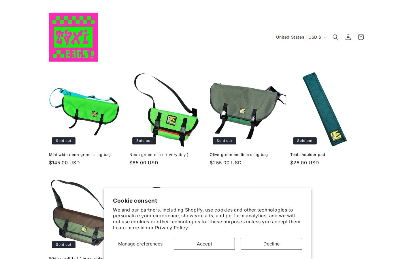 taxibagss.com homepage screenshot