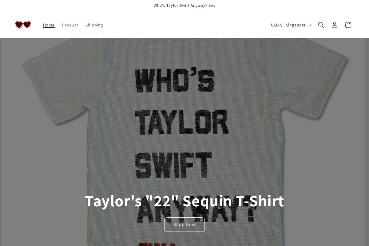 taylor22.com homepage screenshot