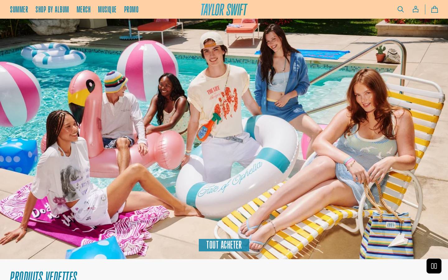 taylorswift-store.fr homepage screenshot