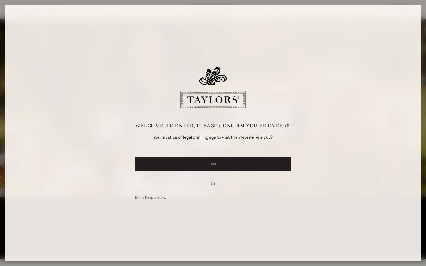 Taylorswines homepage screenshot
