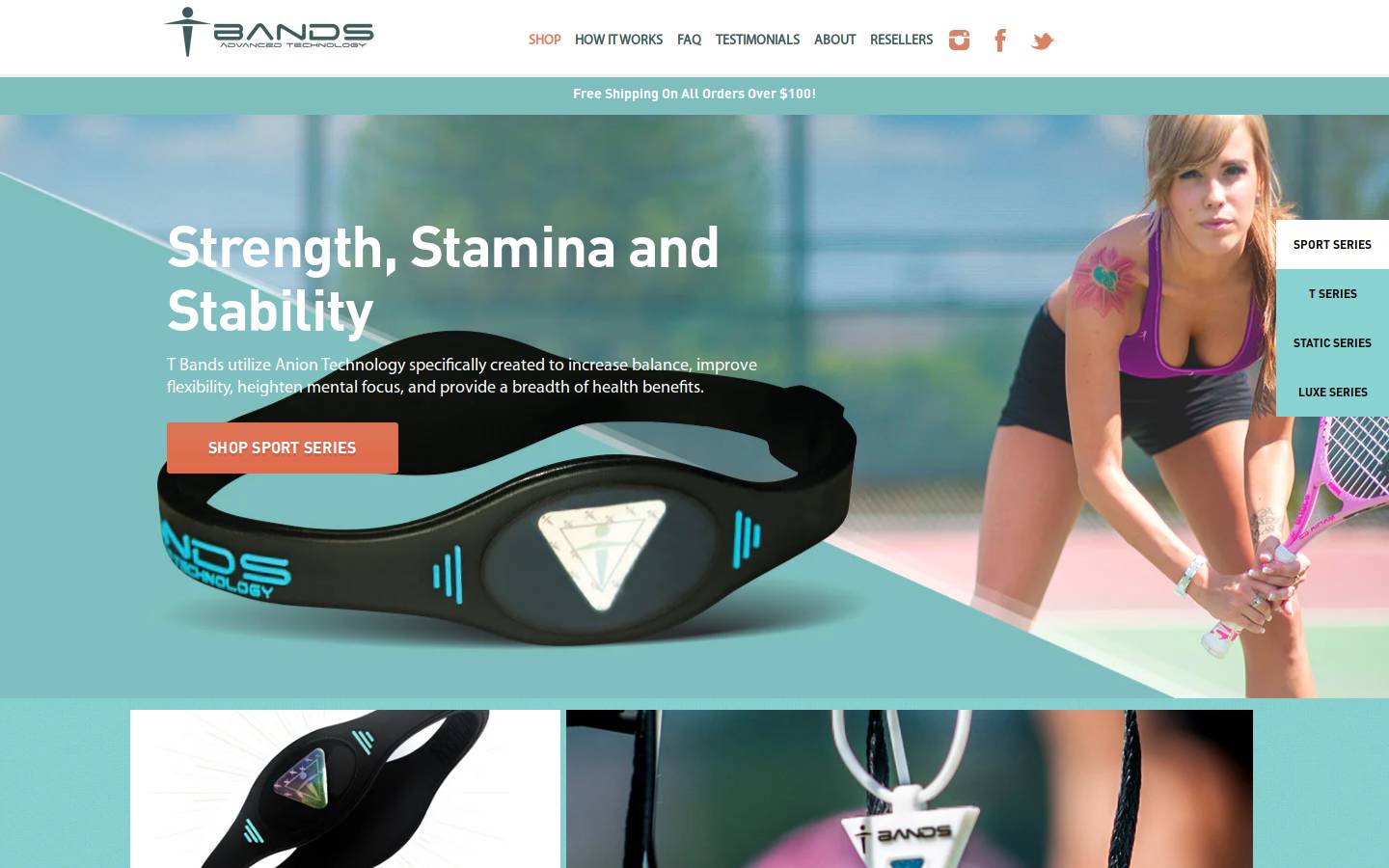 tbandsusa.com homepage screenshot
