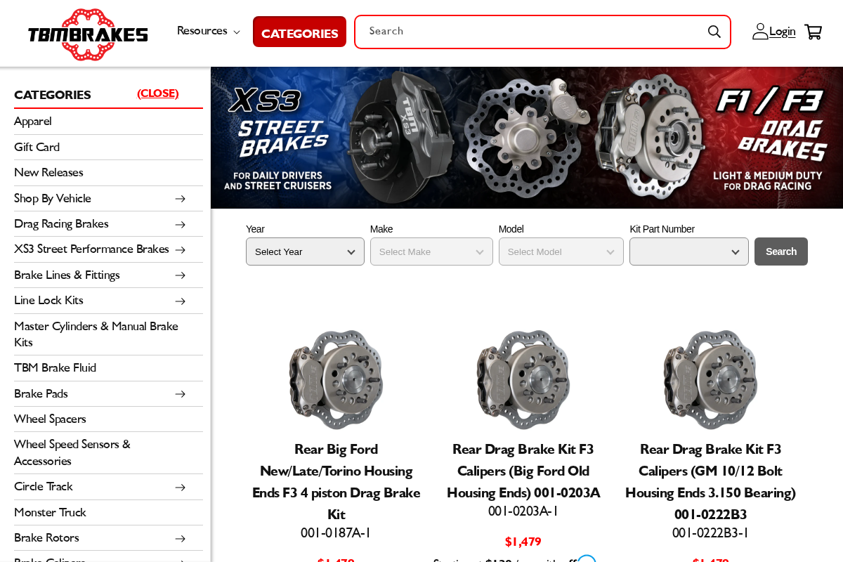 TBM Brakes homepage screenshot