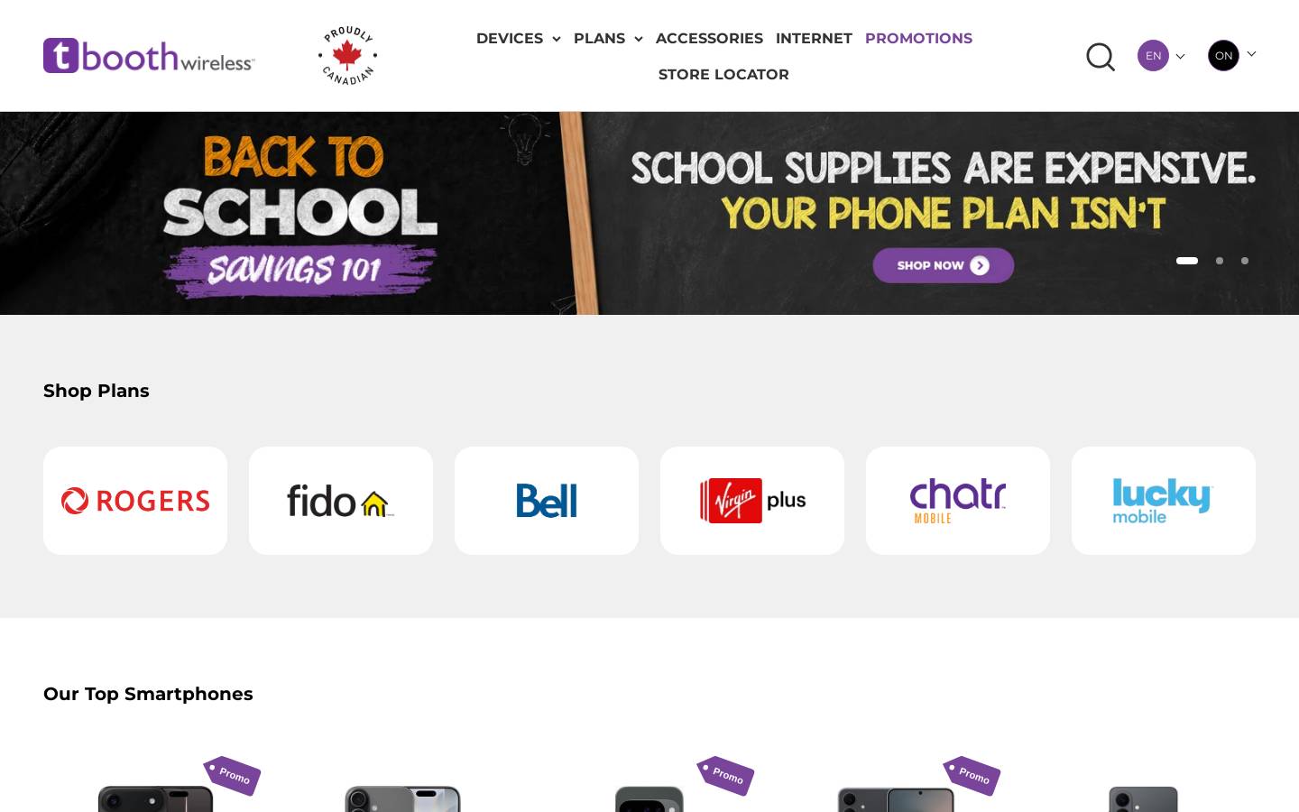 Tboothwireless homepage screenshot